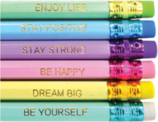 Verhaak Ensemble de crayons Hb Positive Wood 6 pièces