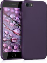 kwmobile telefoonhoesje voor Apple iPhone SE (2022) / SE (2020) / 8 / 7 - Hoesje voor smartphone - Back cover in mat braam