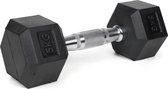 2x #DoYourFitness Dumbbell hexa  / zeshoekige gewichten van 100% ijzer met rubberen hoes - 5,0 kg