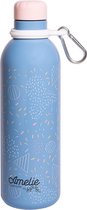 Grupo Erik Drinkfles Amelie 500 Ml 7 X 25 Cm Rvs Blauw