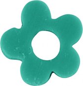 klei kralen bloemen turquoise 6 mm 145 stuks