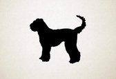 Whoodle - Silhouette hond - S - 45x52cm - Zwart - wanddecoratie