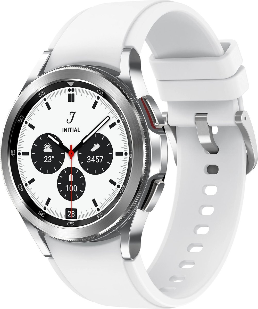 Samsung Galaxy Watch4 Classic - 42 mm - Smartwatch Heren - LTE/4G - Zilver