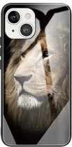 Gehard glas + TPU-randbeschermhoes voor iPhone 13 (Lion)