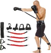 Bounce Trainer Fitness Weerstandsband Bokspak Latex Buis Spankabel Been Taille Trainer, Gewicht: 140 Pounds (Rood)