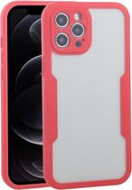 Acryl + TPU 360 graden volledige dekking schokbestendige beschermhoes voor iPhone 12 Pro (rood)