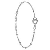 Lucardi Dames Amori armband - Staal - Armband - Cadeau - 20 cm - Zilverkleurig