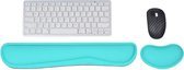 Bureau Accessoires -Yizet Polsest Set voor toetsenbord en muis-polssteun ergonomisch met geheugenschuim Comfortabele palmsteun Anti-peesproblemen voor computer, laptop en notebook (groen) - (