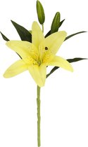 Gerimport Kunstbloem Vara Lilium 13 X 17 X 43 Cm Geel/groen