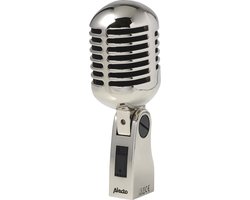 Alecto UDM-60 - Retro Microfoon - Klassieke chrome look - Zilver