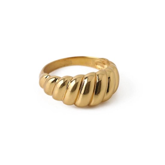 einde Stoffig schedel Orelia LUXE Dames Ring Gouden plating;Zilver - Goudkleurig - 18.00 mm /  maat 57 | bol.com