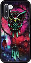 - ADEL Siliconen Back Cover Softcase Hoesje Geschikt voor Samsung Galaxy Note 10 Plus - Uil