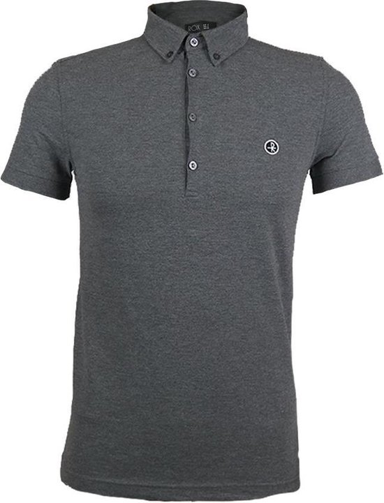 Rox - Polo Homme Rock - Grijs - Coupe Slim - Taille XXL