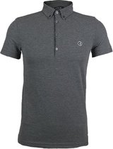 Rox - Heren Poloshirt Rock - Grijs - Slim Fit - Maat S