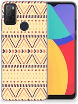 Leuk Case Alcatel 1S (2021) Telefoonhoesje Aztec Yellow