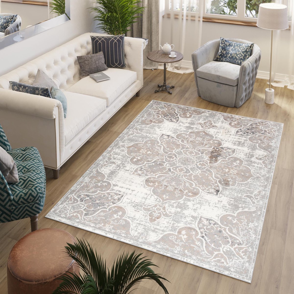 Tapiso Valley Vloerkleed Tapijten Woonkamer Oosters Oriental Maat- 120x170