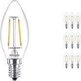 Voordeelpak 10x Philips Classic LEDcandle E14 B35 2.5W 827 Helder | Vervangt 25W.