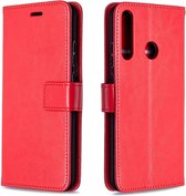 Portemonnee Book Case Hoesje Geschikt voor: Motorola Moto E6S & Moto E6i -  rood