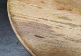 Onderbord - presenteerbord - tapasplank - hapjesplank - borrelplank - hout - 36 cm rond - casa