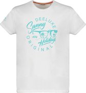 DEELUXE T-shirt met meldingen POSEIDON White