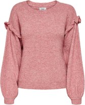 Jacqueline de Yong Trui Jdyhudson Life L/s Big Sleeve  Pull 15234094 Nostalgia Rose/melange Dames Maat - L