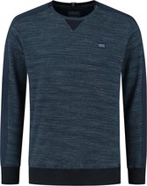 Gabbiano Trui Sweater Melange Structuur En Ronde Hals 771727 Navy Mannen Maat - M