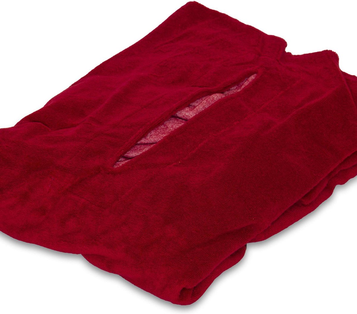 Hoeslaken massagetafel Rood - Met uitsparing | MediPreventie