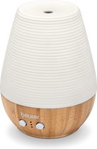 Beurer LA 40 Aroma diffuser - Luchtbevochtiger - Ultrasoon - Ruimtes tot 20m2 - LED verlichting - Automatische uitschakeling - Incl. netadapter - 3 Jaar garantie - Bamboe/ porselein