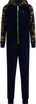 WE Fashion Jongens onesie met camouflagedessin