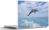 Laptop sticker - 13.3 inch - Dolfijn - Zee - Lucht - 31x22,5cm - Laptopstickers - Laptop skin - Cover