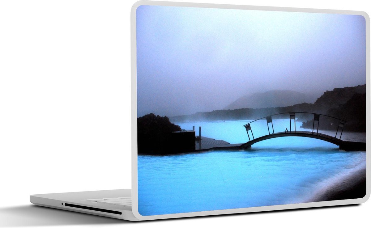 Afbeelding van product SleevesAndCases  Laptop sticker - 11.6 inch - Mistig Blue Lagoon in IJsland