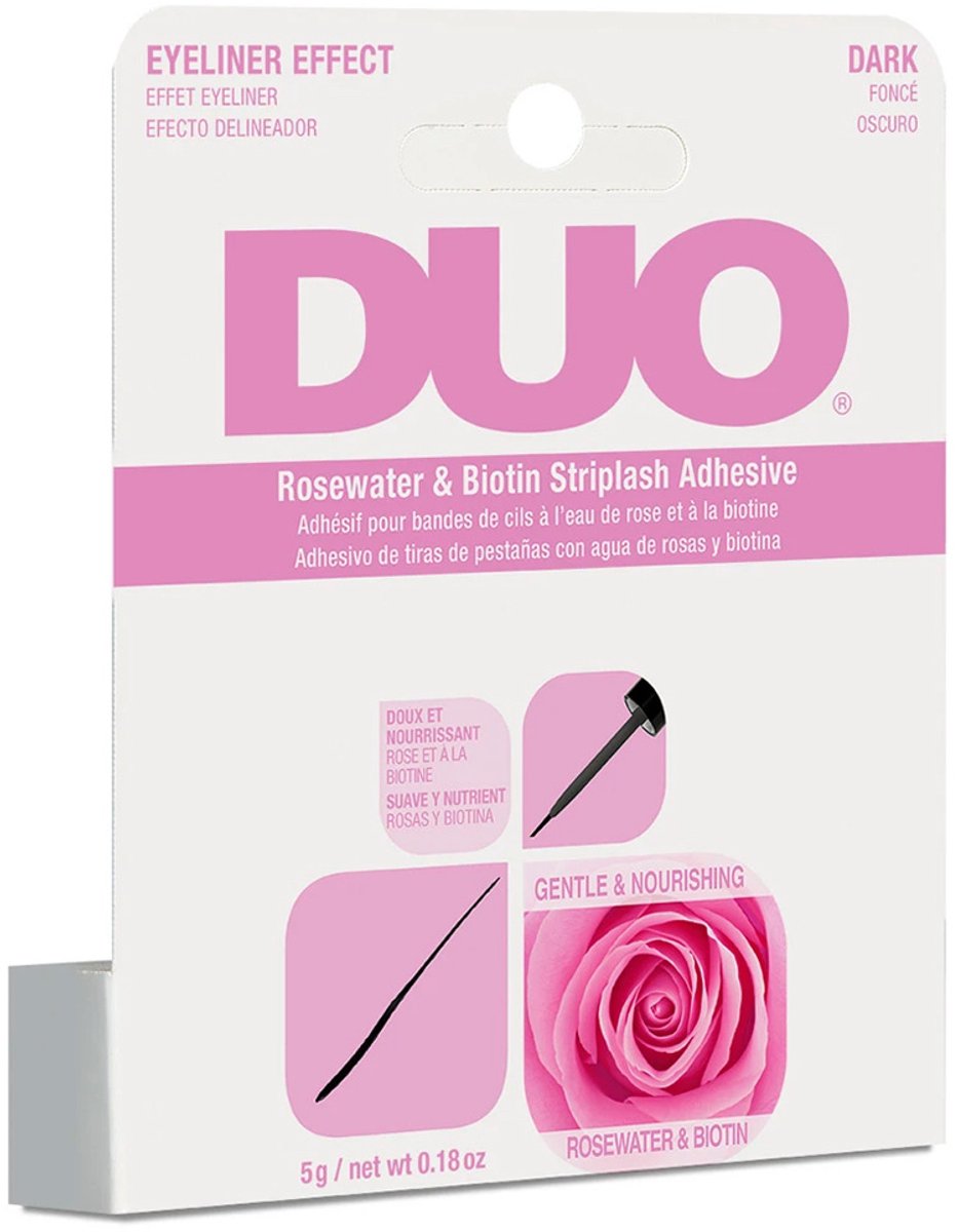 DUO - Rosewater & Biotin Striplash Adhesive Wimperlijm - Dark
