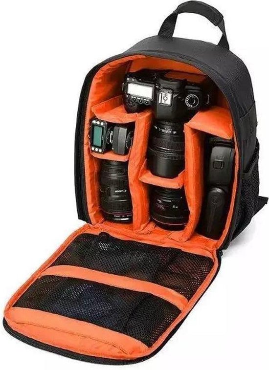 Camera rugzak voor camera en lens - Lovnix Bag107 | 32 Centimeter | Rood |  bol.com