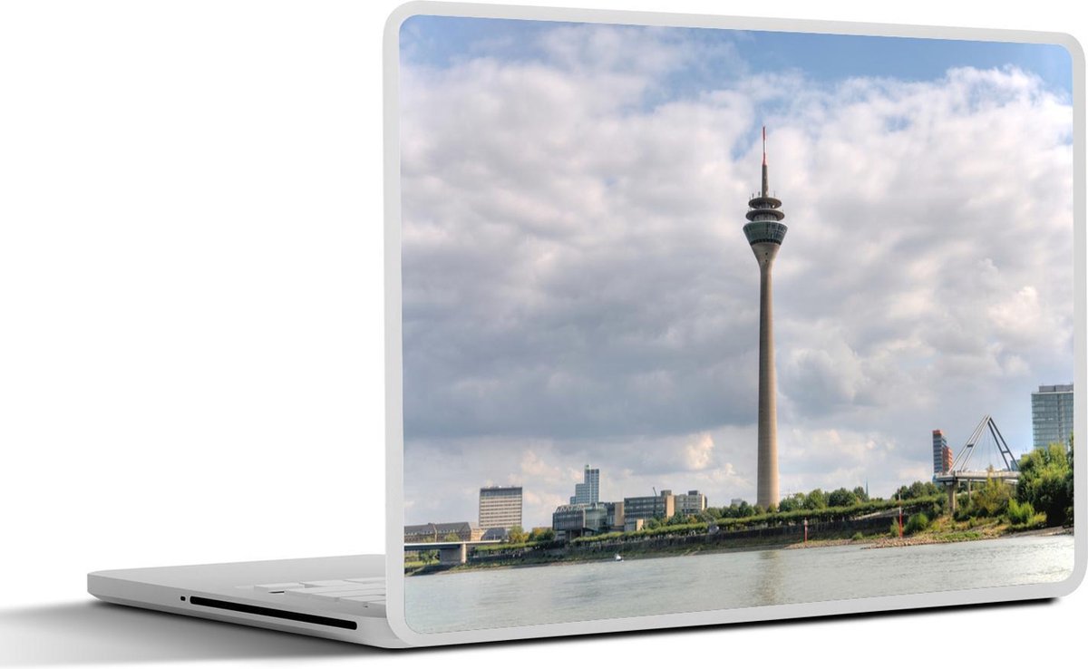 Afbeelding van product SleevesAndCases  Laptop sticker - 11.6 inch - Rheinturm aan de Rijn in Düsseldorf