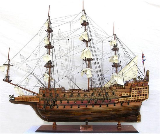 Houten schip - schaalmodel - the '' SOVEREIGN OF THE SEAS'' - miniatuur -  136 cm breed | bol.com