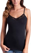 Tank Top Dames Zwart Kant (Gerececonditioneerd A+)