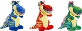 Knuffel DKD Home Decor Polyester Dinosaurus (3 pcs) (13 x 16 x 20 cm)