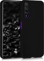 kwmobile telefoonhoesje voor Huawei Nova 5T - Hoesje voor smartphone - Back cover in mat zwart