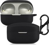 kwmobile Hoes voor Sony WF-1000XM4 - Siliconen cover voor oordopjes in zwart