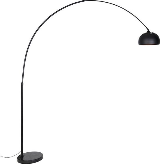 QAZQA xxl - Moderne Booglamp | Vloerlamp | Staande Lamp - 1 lichts - H 2690 mm - Zwart - Woonkamer | Slaapkamer