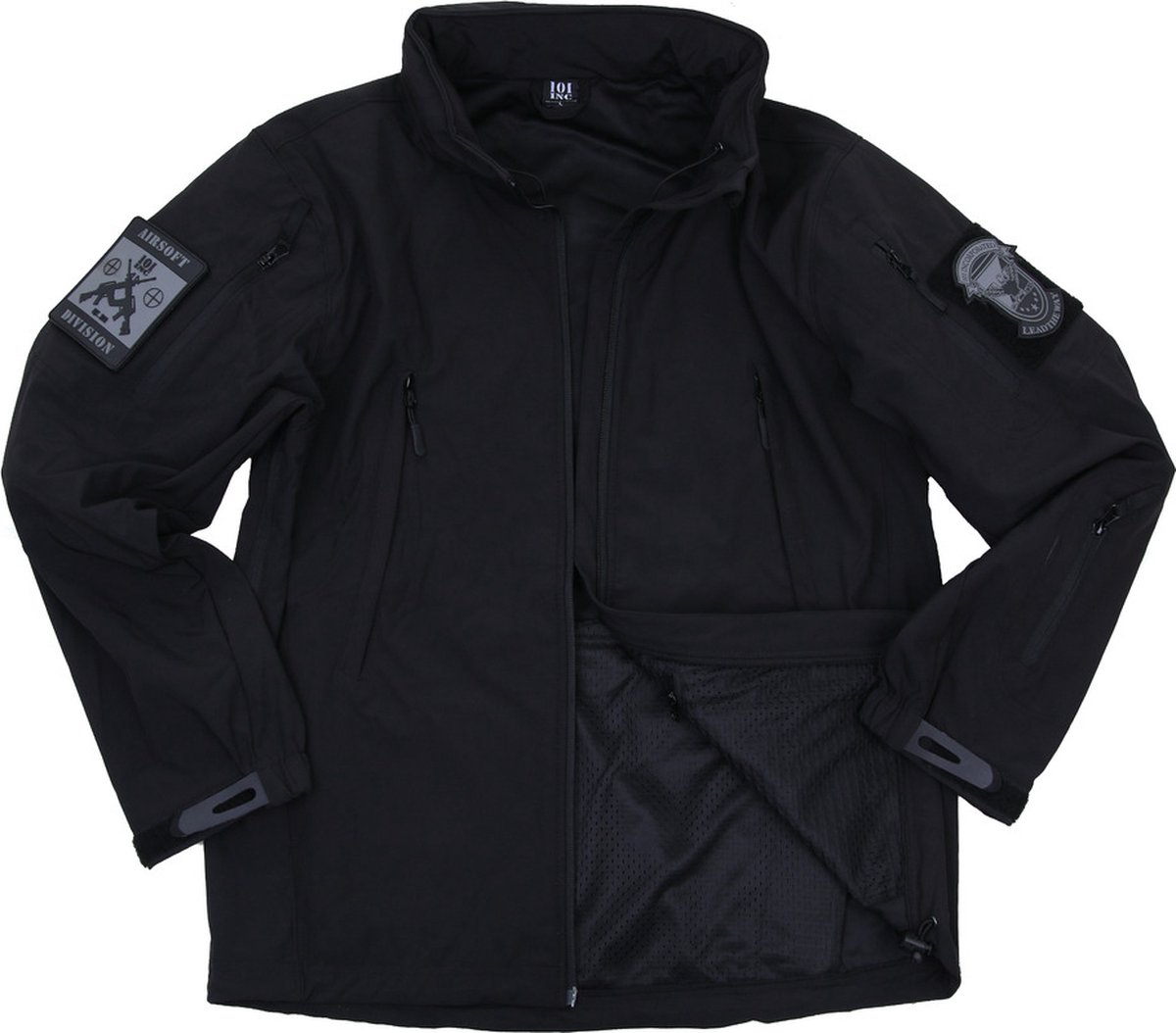 101inc Softshell Jack Tactical new version Zwart