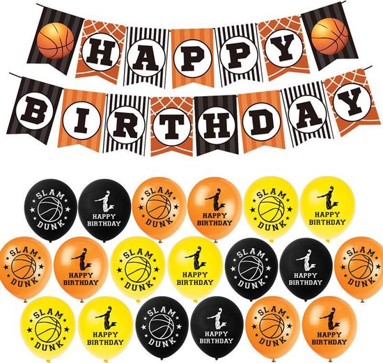 Lukinuo Basketbal-taarttoppers, 21 stuks, basketbal, thema taartdecoraties voor sport, basketballen, NBA maart, waanzin, Jordanië, feestaccessoires