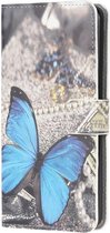 Motorola Moto G50 Hoesje Portemonnee Book Case met Butterfly Print