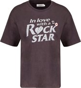 DEELUXE T-shirt met vintage opdruk en emblemen ROCKSTAR Black