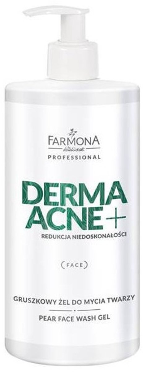 Farmona Professional - Derma Acne+ Pear Face Wash Gel Facial Cleanser Pear 500Ml