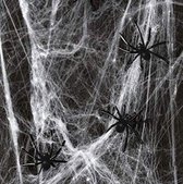 Spinnenweb, met spinnen, Kindercrea 56gram