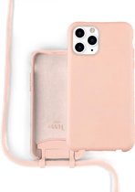 iPhone 11 Pro Case - Wildhearts Silicone Lovely Pink Cord Case - iPhone