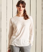 Superdry Dames Jersey Rock top met lange mouwen en kant