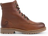 Travelin' Haugesund Dames - Leren Veterschoenen - Wol gevoerde boots - Cognac leer - Maat 36