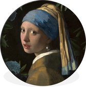 WallCircle - Wandcirkel - Muurcirkel - Het meisje met de parel - Vermeer - Kunst - Aluminium - Dibond - ⌀ 90 cm - Binnen en Buiten